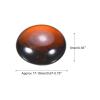 MECCANIXITY Decorative Flat Glass Marbles 17-19mm Rock Vase Filler Beads Pebbles Red for Fish Tank Table Scatter Decor, 100 Pcs view 2