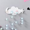 Cabilock 2Pcs White Cloud Moon Star Shaped Adhesive Wall Hooks - Plastic Wall Mounted Key Holder for Home Decor, Kitchen Towel Hanger, Bathroom Organizer view 4