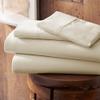 Kanak Bedding Micro Fiber Bed Sheet Ivory (Flat Sheet + Fitted 15'' + 2 Pillowcases) Twin 4Piece Breathable & Cooling Sheets view 2