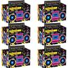 Hegbolke 80s 90s Party Favor Boxes, Novelty Boom Box Favors Candy Paper Boxes Gift Treat Goodie Candy Boxes Retro Radio Decorations Table Centerpieces for 80s 90s Hip Hop Party Decorations view 1