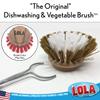LOLA Replacement Head for The Original Dishwashing & Vegetable Brush, Birch Hardwood & Nylon Poly Bristles, Reusable & Washable - 1 Pack view 2