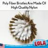 LOLA Replacement Head for The Original Dishwashing & Vegetable Brush, Birch Hardwood & Nylon Poly Bristles, Reusable & Washable - 1 Pack view 4