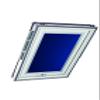 Original Roto Exclusive ZRE Roller Blind for Roto Roof Windows - Guide Rail Silver - Manual Operation - Daylight Blind Series Designo R6/R8, i8 and Classic 64/84 - Size 054/118 | 05/11 - Colour Blue view 2