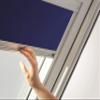 Original Roto Exclusive ZRE Roller Blind for Roto Roof Windows - Guide Rail Silver - Manual Operation - Daylight Blind Series Designo R6/R8, i8 and Classic 64/84 - Size 054/118 | 05/11 - Colour Blue view 4