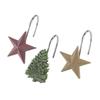Avanti Linens - Shower Curtain Hooks, Hand Painted Bathroom Decor, Ideal Christmas Decorations, Set of 12 (Trees Collection) view 1