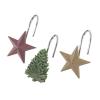 Avanti Linens - Shower Curtain Hooks, Hand Painted Bathroom Decor, Ideal Christmas Decorations, Set of 12 (Trees Collection) view 2