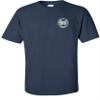 FAIR GAME 911 Operator T-Shirt 911 Dispatch Fire EMS Police Circle-Navy-L view 2
