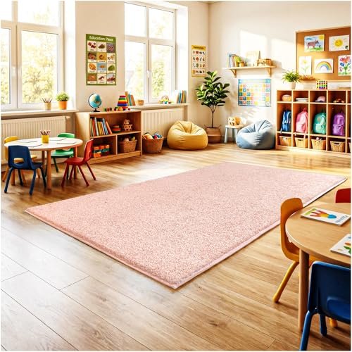 KOECKRITZ Soft & Colorful 4' x 4' Kids Classroom Area Rug Cozy Playroom Carpet for Nursery, Daycare & Preschool, Flammability Pill Test Passed (Fairy Princess)