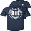 FAIR GAME 911 Operator T-Shirt 911 Dispatch Fire EMS Police Circle-Navy-S view 1