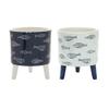 Melrose Set of 12 Dolomite Pot with Legs 85439DS view 2
