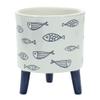 Melrose Set of 12 Dolomite Pot with Legs 85439DS view 4