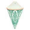 Melrose Set of 2 Ceramic Wall Pocket with Green Finish 85367DS view 3