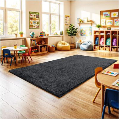 KOECKRITZ Soft & Colorful 4' x 4' Kids Classroom Area Rug  Cozy Playroom Carpet for Nursery, Daycare & Preschool, Flammability Pill Test Passed (Pirate)