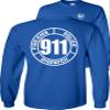 FAIR GAME 911 Operator Long Sleeve Shirt 911 Dispatch Fire EMS Police Circle-Royal-Small view 1