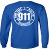 FAIR GAME 911 Operator Long Sleeve Shirt 911 Dispatch Fire EMS Police Circle-Royal-Small view 3