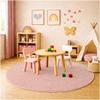 KOECKRITZ Soft & Colorful 4' Round Kids Classroom Area Rug  Cozy Playroom Carpet for Nursery, Daycare & Preschool, Flammability Pill Test Passed (Fairy Princess) view 1