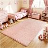 KOECKRITZ Soft & Colorful 4' Round Kids Classroom Area Rug  Cozy Playroom Carpet for Nursery, Daycare & Preschool, Flammability Pill Test Passed (Fairy Princess) view 3