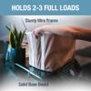 CleverMade Collapsible Laundry Basket Hamper - LUXE Cream Herringbone 2Pack 60L -SpaceSaving Storage Organizer with Handles Foldable Home Organization view 2