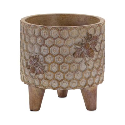 Melrose Set of 2 Resin Pot with Legs 85744DS
