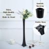 Craft And Party, Pack of 12, Eiffel Tower Vases Centerpiece for Flower, Wedding, Decoration. (20", Black) view 3