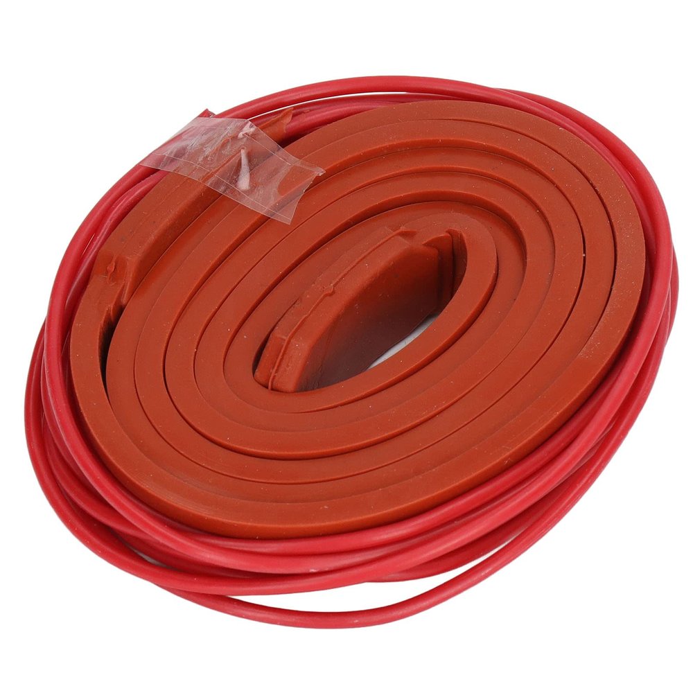 Silicone Heating Belt Flexible Oil Pipe Heating Wrap Cable for Wet Industrial Use DC12V