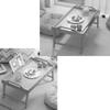 Fold Away Table Bed Tray Table Bamboo Breakfast Tray with Foldable Legs Computer Table for Sofa, Bed, Desk Snack Tray (Color : Brown, Size : 40 * 30 * 20cm) view 4