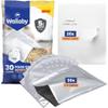 Wallaby 30 Count 2.5-Gallon Mylar Bags with Labels, 5 Mil Total Thickness Long-Term Food Storage Pouches, 12x18 Heat-Sealable Airtight Packaging - Silver view 1