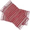 100% Cotton Placemats Farmhouse Woven Fabric for Dining Room Rectangle Set of 6 | 14''x20''| Heat Resistant | Washable | Durable with Tassel (Red) view 3