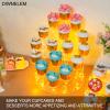 DIWNELEM 16 Tier Cupcake Stand Acrylic Display Riser Cupcake Holder for Cupcakes,Collectibles,Figures,Comestics,Perfumes,Jewelry,Clear Acrylic Display Stand Organizer view 4