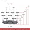 DIWNELEM 16 Tier Acrylic Cupcake Stand Display Riser Holder for Cupcakes, Collectibles, Figures, Comestics, Perfumes, Jewelry - Black Acrylic Display Stand Organizer view 1