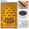 DIWNELEM 16 Tier Acrylic Cupcake Stand Display Riser Holder for Cupcakes, Collectibles, Figures, Comestics, Perfumes, Jewelry - Black Acrylic Display Stand Organizer view 3