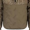 Drake Waterfowl Men's LST Guardian Flex Double Down 1/4 Zip Eqwader Insulated Waterproof Breathable Resistant Hunting Jacket, Mossy Oak Bottomland, XX-Large view 4
