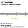 CyclingDeal Bike Wall Mount Rack - Adjustable Indoor Outdoor Storage Vertical Cycling Hook Hanger Organiser - Safe & Secure for Storing MTB Road Bicycles in Garage or Home - Upgraded 5 Bikes view 3