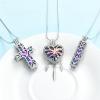 mingkejw 3 Pcs Cylinder/Cross/Heart Urn Necklace for Ashes Cremation Jewelry for Women Men Stainless Steel Memorial Necklaces Ash Holder for Human Pets Keepsake Jewelry for Loved Ones with Fill Tool view 4