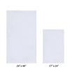 Better Trends Micro Plush Collection Tufted 100% Polyester 2 Piece Set (17" x 24" | 24" x 40") Bath Rug Set, White view 2