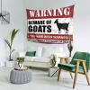 Beer Decor Beware of Goats Tapestry Aesthetic Stuff Coquette Room Decor ( Size : 75X100CM ) view 2