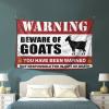 Beer Decor Beware of Goats Tapestry Aesthetic Stuff Coquette Room Decor ( Size : 75X100CM ) view 3