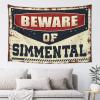 Beer Decor Beware of Simmental Tapestry Aesthetic Stuff Coquette Room Decor ( Size : 75X100CM ) view 1