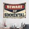 Beer Decor Beware of Simmental Tapestry Aesthetic Stuff Coquette Room Decor ( Size : 75X100CM ) view 2