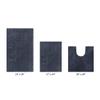 Better Trends Micro Plush Collection Tufted 100% Polyester 3 Piece Set (17" x 24" | 20" x 20" | 21" x 34") Bath Rug Set, Charcoal view 1