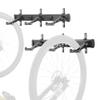 CyclingDeal Bike Wall Mount Rack - Adjustable Indoor Outdoor Storage Vertical Cycling Hook Hanger Organiser - Safe & Secure for Storing MTB Road Bicycles in Garage or Home - Upgraded 6 Bikes view 1