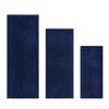 Better Trends Micro Plush Collection Tufted 100% Polyester 3 Piece Set (17" x 24" | 21" x 34" | 24" x 40") Bath Rug Set, Navy view 1