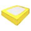 Silver Cotton Mattress Protector Encasement, Box Spring Cover Queen Size - 100% Egyptian Cotton Wrap Around 4 Sides Bed Skirt Box Springs up to 24 - Queen, Yellow view 1