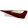 Silver Cotton Mattress Protector Encasement, Box Spring Cover Full Size - 100% Egyptian Cotton Wrap Around 4 Sides Bed Skirt Box Springs up to 24 - Full, Burgundy view 2