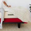 Silver Cotton Mattress Protector Encasement, Box Spring Cover Full Size - 100% Egyptian Cotton Wrap Around 4 Sides Bed Skirt Box Springs up to 26 - Full, Red view 3