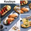 5pcs Stainless Steel Decorative Tray,Jewelry Dish, Bathroom Tray, Vanity Tray,Oval Shaped Towel Tray Cosmetics Jewelry Storage Tray Dish Plate Organizer (silver) view 4