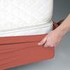 Silver Cotton Mattress Protector Encasement, Box Spring Cover King Size - 100% Egyptian Cotton Wrap Around 4 Sides Bed Skirt Box Springs up to 26 - King, Brick Red view 4