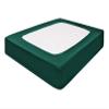 Silver Cotton Mattress Protector Encasement, Box Spring Cover King Size - 100% Egyptian Cotton Wrap Around 4 Sides Bed Skirt Box Springs up to 24 - King, Teal Green view 1