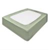 Silver Cotton Mattress Protector Encasement, Box Spring Cover Twin Size - 100% Egyptian Cotton Wrap Around 4 Sides Bed Skirt Box Springs up to 26 - Twin, Light Sage view 1