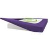 Silver Cotton Mattress Protector Encasement, Box Spring Cover Twin Size - 100% Egyptian Cotton Wrap Around 4 Sides Bed Skirt Box Springs up to 24 - Twin, Purple view 2